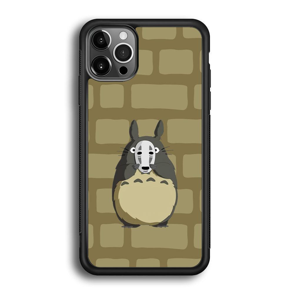 My Neighbor Totoro Iam not Here iPhone 12 Pro Case-Rubber Black (2D Case)-Oxvistore