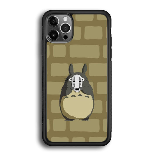 My Neighbor Totoro Iam not Here iPhone 12 Pro Case-Rubber Black (2D Case)-Oxvistore