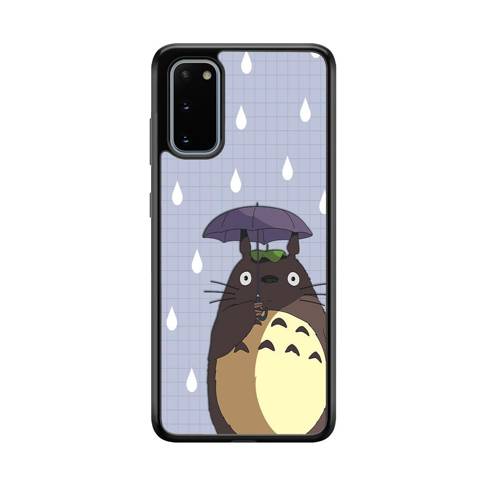 My Neighbor Totoro Ups It Rain Samsung Galaxy S20 Case-Rubber Black (2D Case)-Oxvistore