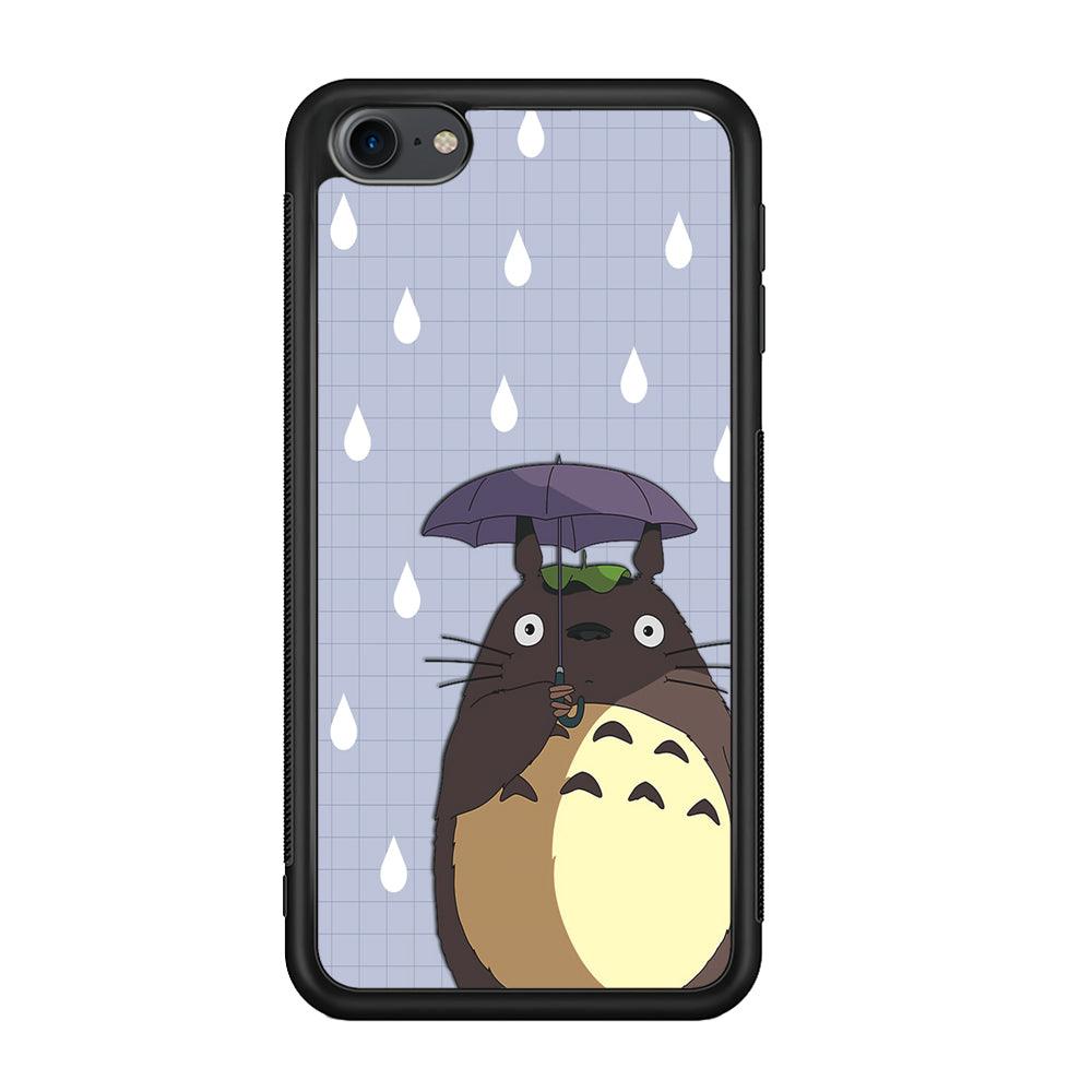 My Neighbor Totoro Ups It Rain iPod Touch 6 Case-Rubber Black (2D Case)-Oxvistore