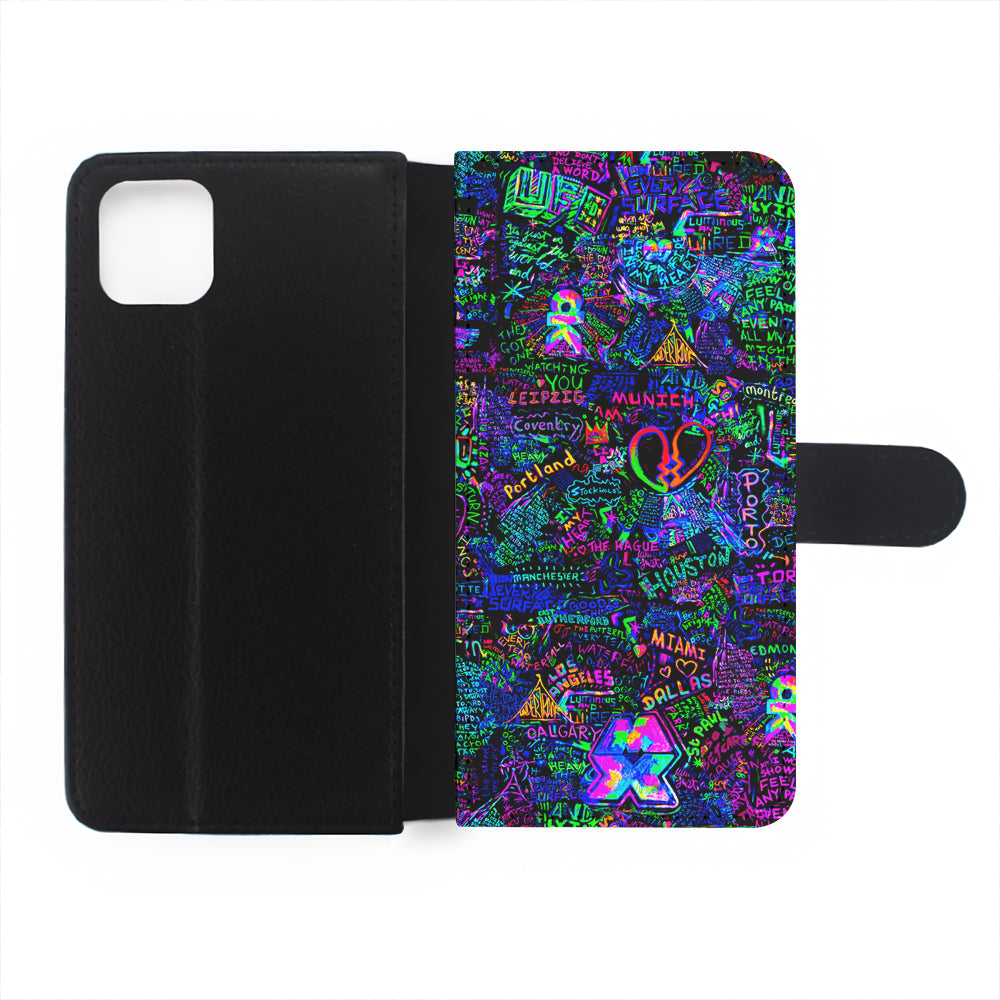 Mylo Xyloto Coldplay Graffiti Flip Wallet Phone Case