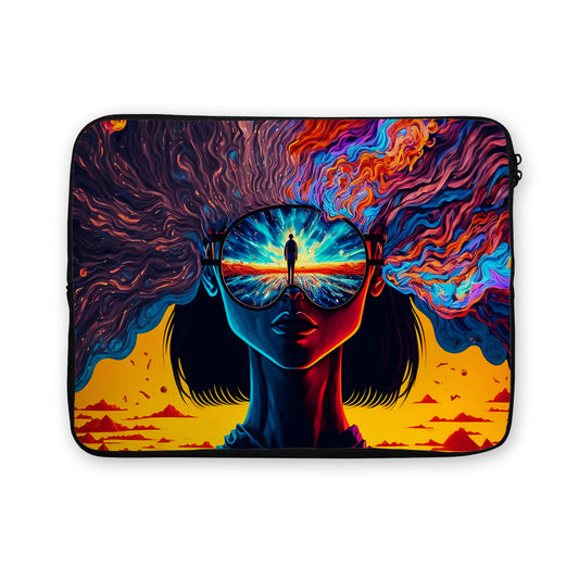 Mystic Trippy Psycho Art Laptop Sleeve Protective Cover