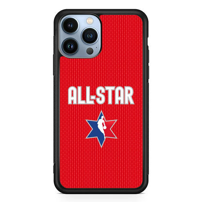 NBA All Star Red Star iPhone 14 Pro Max Case-Oxvistore