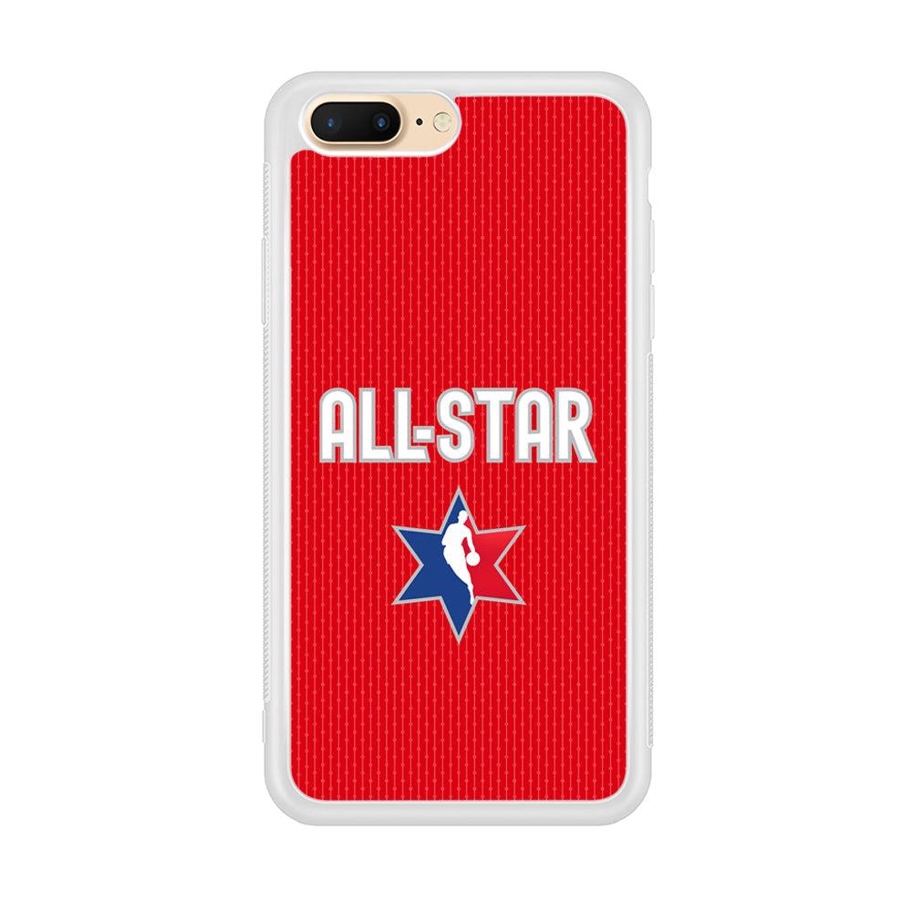 NBA All Star Red Star iPhone 8 Plus Case-Oxvistore