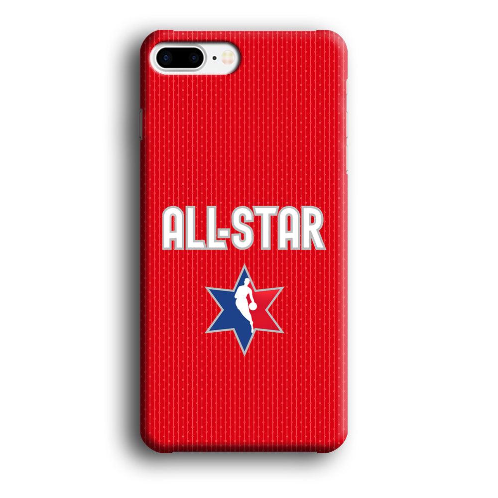 NBA All Star Red Star iPhone 8 Plus Case-Oxvistore