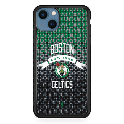 NBA Boston Celtics Colour Pixel iPhone 15 Plus Case-Oxvistore