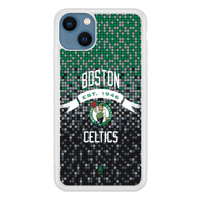 NBA Boston Celtics Colour Pixel iPhone 15 Plus Case-Oxvistore