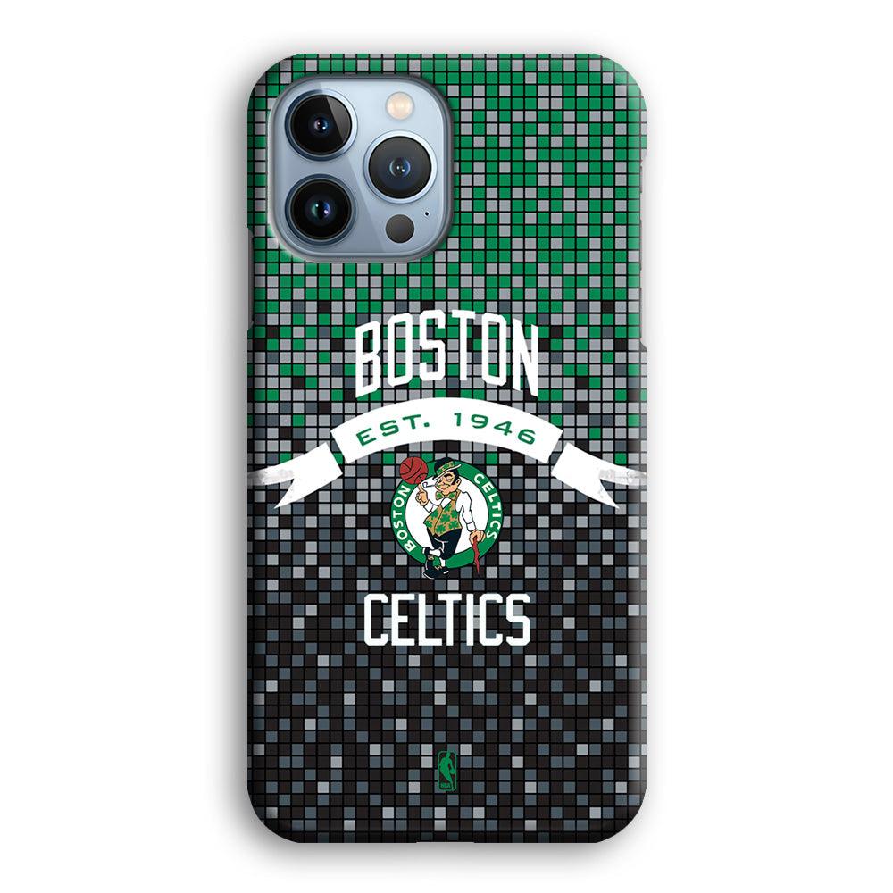 NBA Boston Celtics Colour Pixel iPhone 14 Pro Max Case-Oxvistore