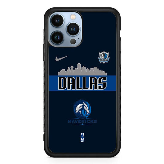 NBA Dallas Mavericks Jersey Exemplar iPhone 14 Pro Case-Rubber Black (2D Case)-Oxvistore