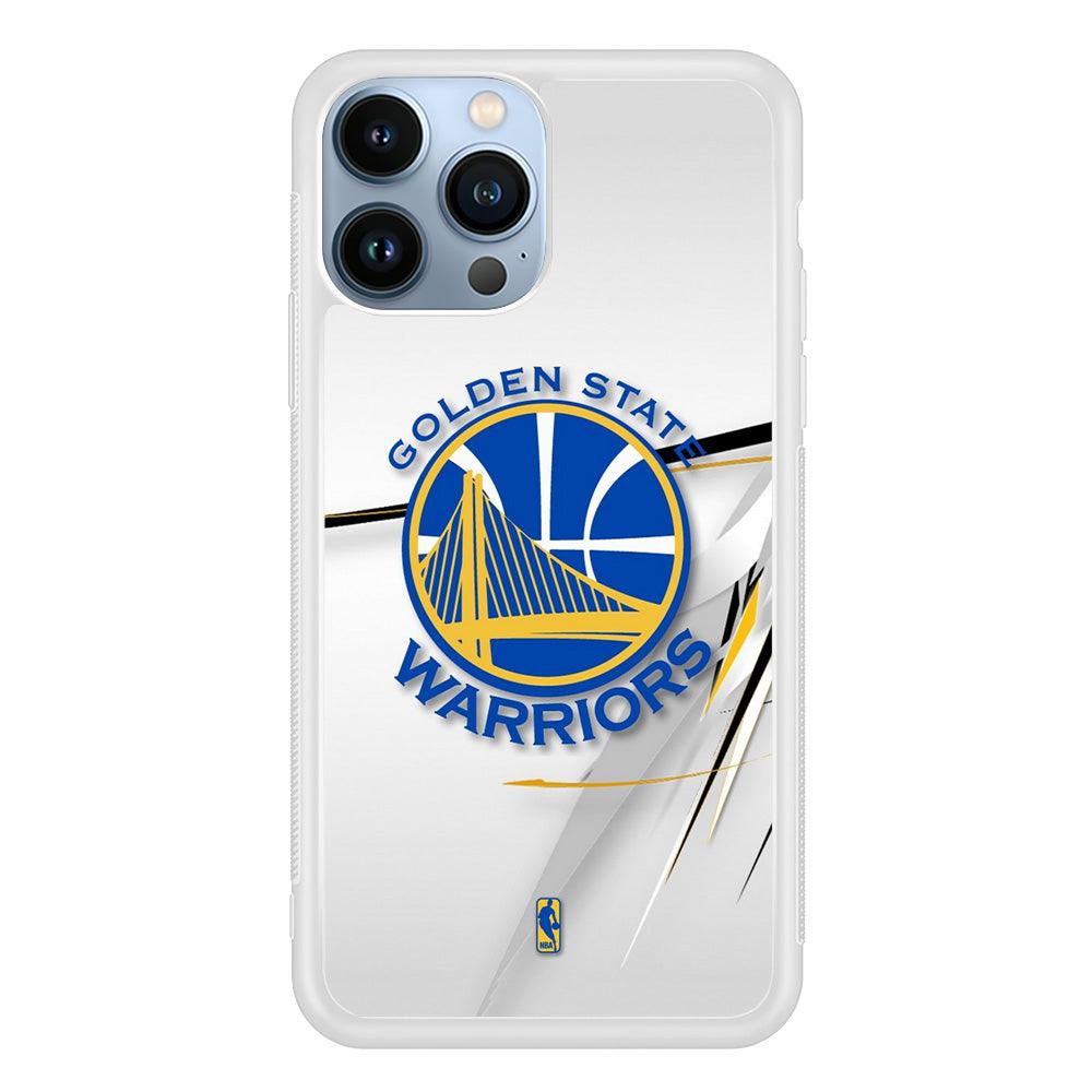 NBA Golden State Warriors Abstract Scratch iPhone 14 Pro Max Case-Oxvistore