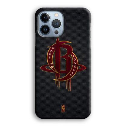 NBA Houston Rockets Gold Coil iPhone 15 Pro Max Case-Oxvistore