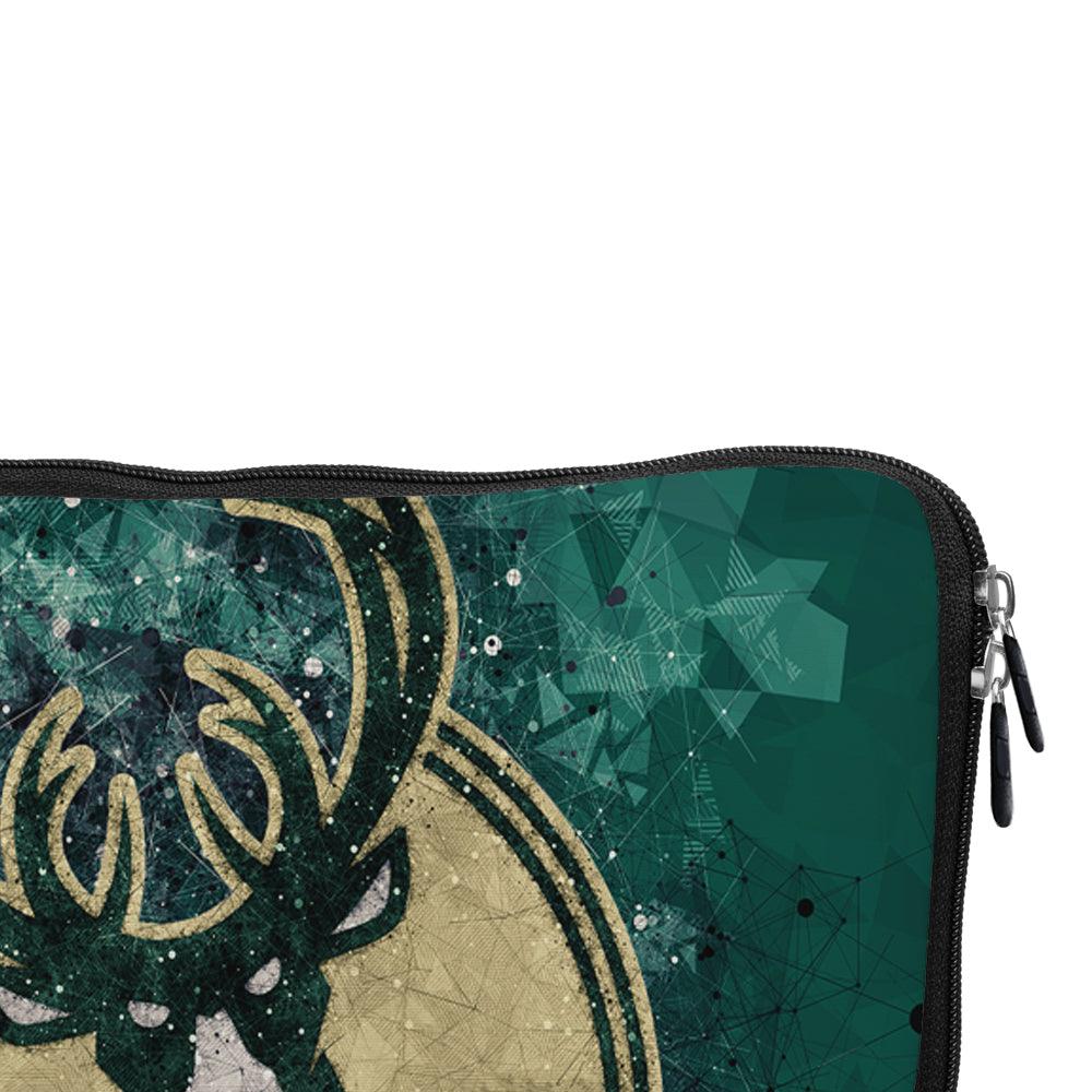 NBA Milwaukee Bucks Abstract Laptop Sleeve Protective Cover-Oxvistore