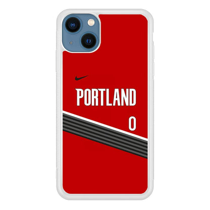 NBA Portland Trail Blazers Jersey iPhone 15 Plus Case-Oxvistore