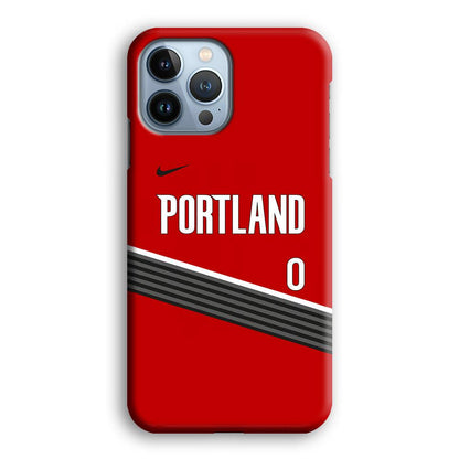 NBA Portland Trail Blazers Jersey iPhone 14 Pro Max Case-Oxvistore