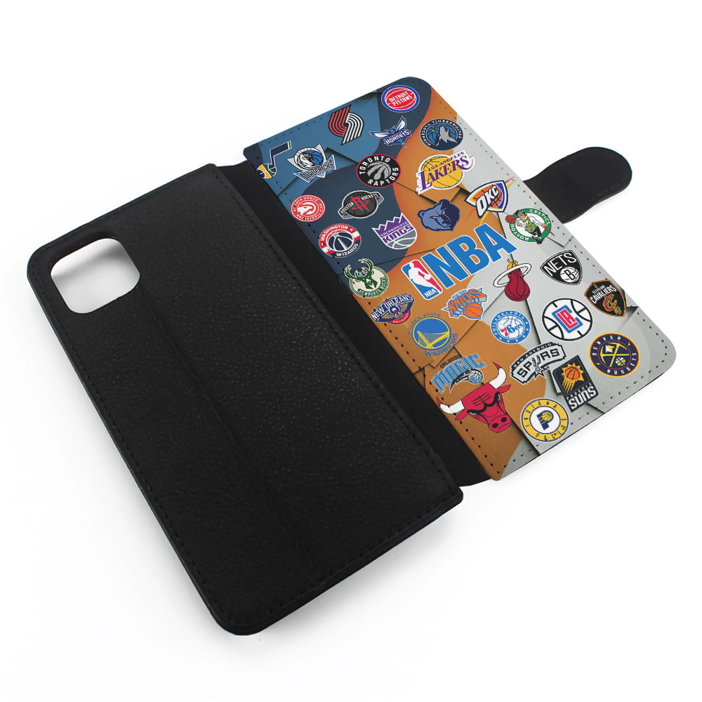 NBA Team Flip Wallet Phone Case