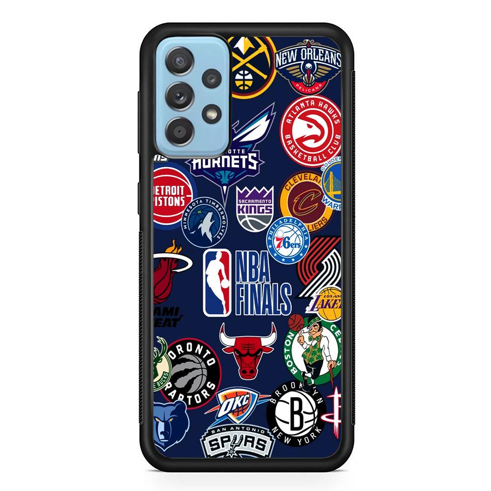 NBA The Finals of Champion Samsung Galaxy A72 Case-Rubber Black (2D Case)-Oxvistore