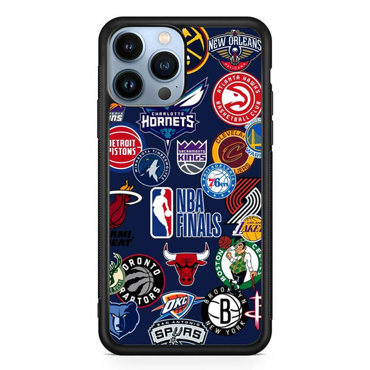 NBA The Finals of Champion iPhone 13 Pro Case-Rubber Black (2D Case)-Oxvistore