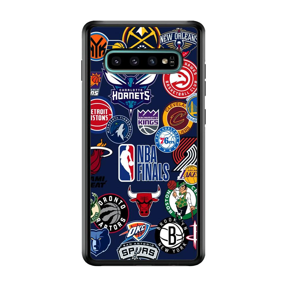 NBA The Finals of Champion Samsung Galaxy S10 Case-Rubber Black (2D Case)-Oxvistore