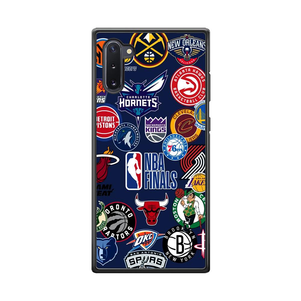 NBA The Finals of Champion Samsung Galaxy Note 10 Case-Rubber Black (2D Case)-Oxvistore