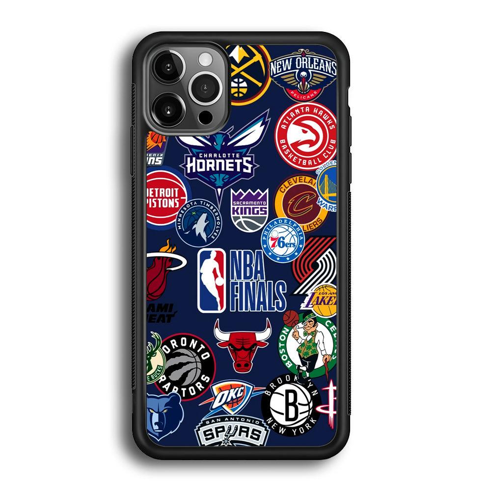 NBA The Finals of Champion iPhone 12 Pro Max Case-Rubber Black (2D Case)-Oxvistore