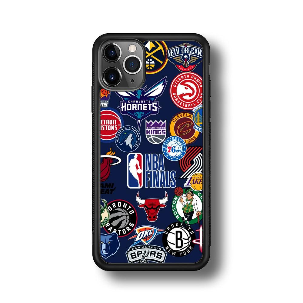NBA The Finals of Champion iPhone 11 Pro Max Case-Rubber Black (2D Case)-Oxvistore
