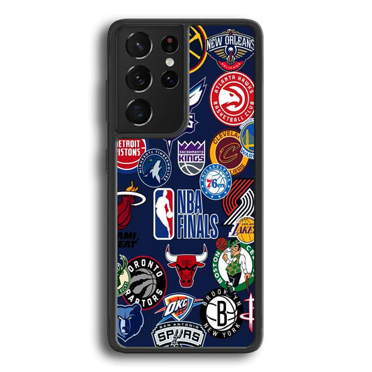 NBA The Finals of Champion Samsung Galaxy S24 Ultra Case-Rubber Black (2D Case)-Oxvistore