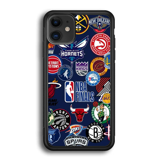 NBA The Finals of Champion iPhone 11 Case-Rubber Black (2D Case)-Oxvistore