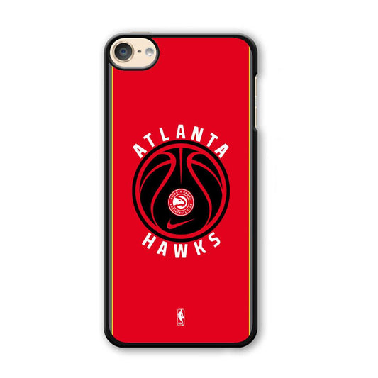 NBA Atlanta Hawks Simplicity iPod Touch 6 Case-Plastic Black (2D Case)-Oxvistore