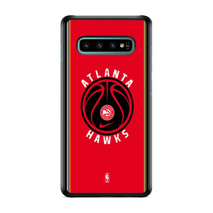 NBA Atlanta Hawks Simplicity Samsung Galaxy S10 Case-Oxvistore