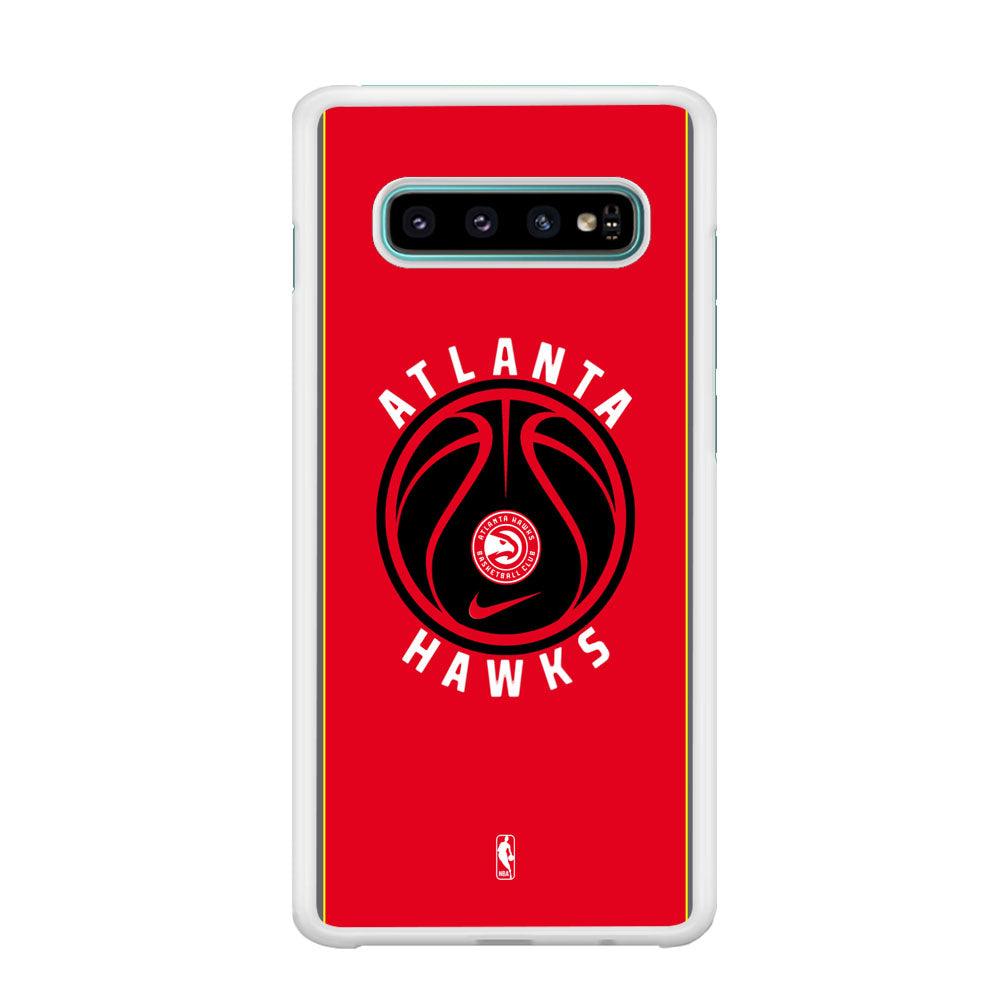 NBA Atlanta Hawks Simplicity Samsung Galaxy S10 Case-Oxvistore