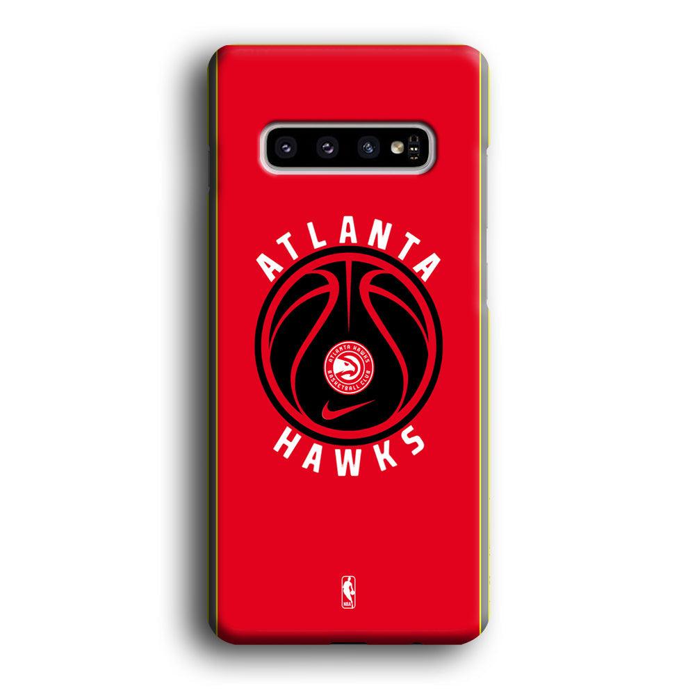 NBA Atlanta Hawks Simplicity Samsung Galaxy S10 Case-Oxvistore