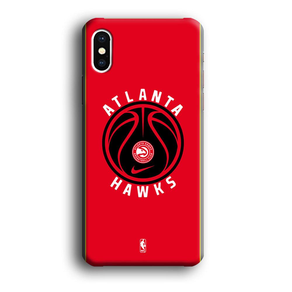 NBA Atlanta Hawks Simplicity iPhone X Case-Oxvistore