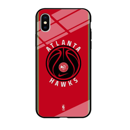 NBA Atlanta Hawks Simplicity iPhone X Case-Oxvistore