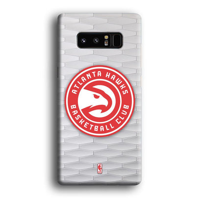 NBA Atlanta Hawks White Texture Samsung Galaxy Note 8 Case-Oxvistore