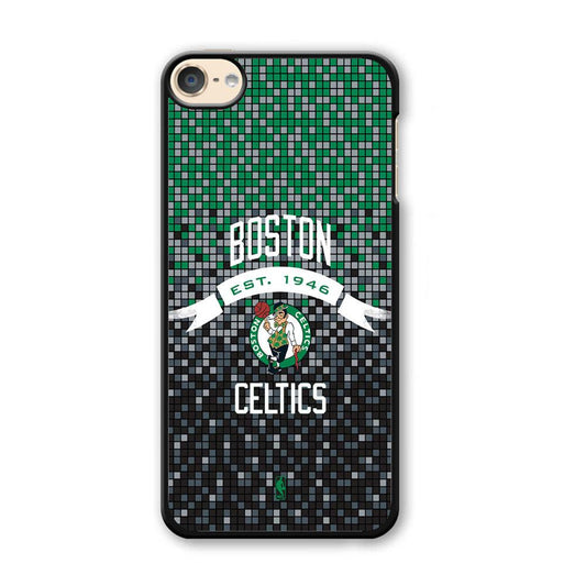 NBA Boston Celtics Colour Pixel iPod Touch 6 Case-Plastic Black (2D Case)-Oxvistore