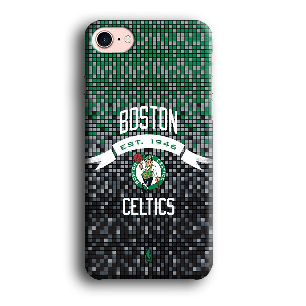 NBA Boston Celtics Colour Pixel iPhone 8 Case-Oxvistore