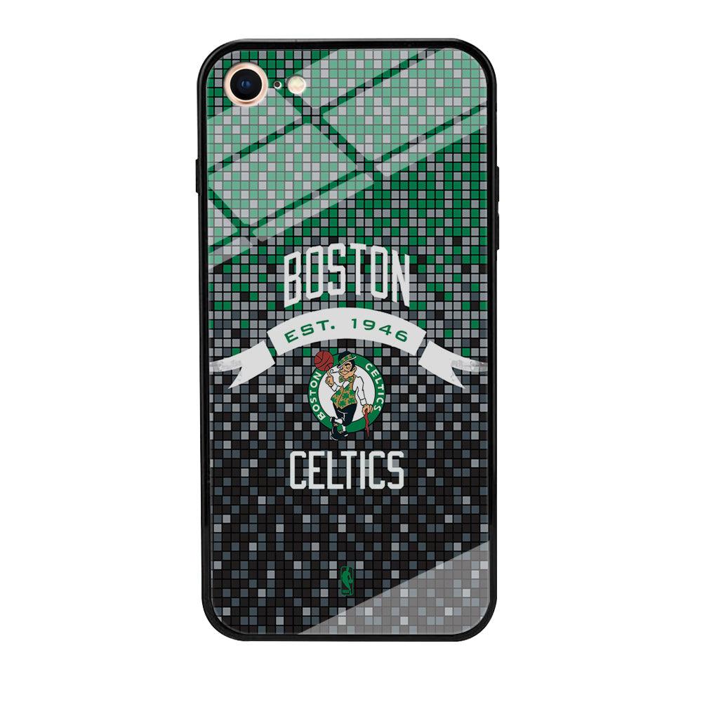 NBA Boston Celtics Colour Pixel iPhone 8 Case-Oxvistore