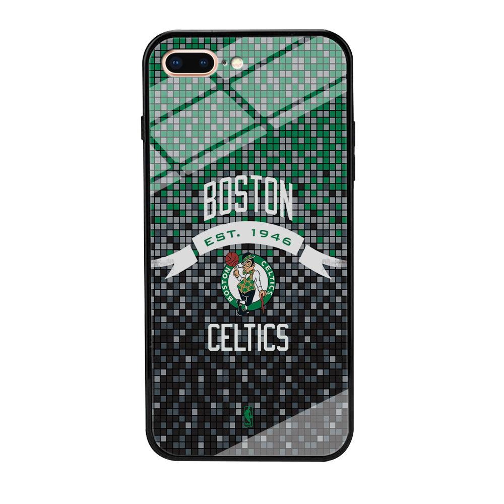 NBA Boston Celtics Colour Pixel iPhone 8 Plus Case-Oxvistore