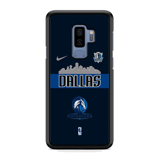NBA Dallas Mavericks Jersey Exemplar Samsung Galaxy S9 Plus Case-Rubber Black (2D Case)-Oxvistore