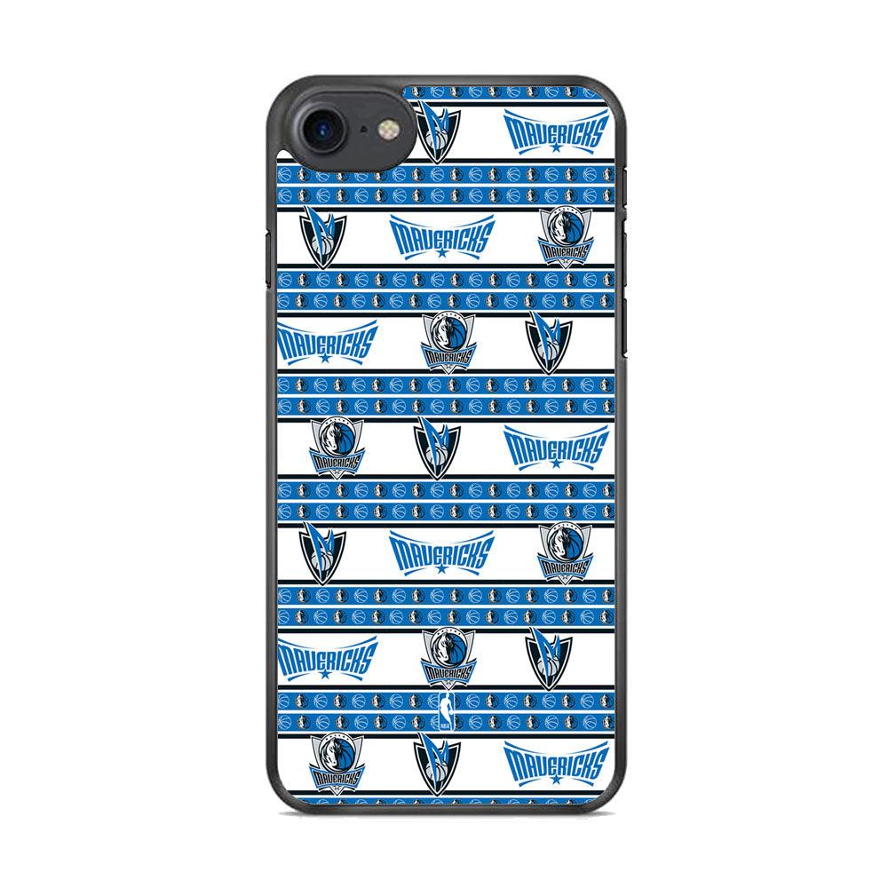 NBA Dallas Mavericks Scarf of Fanaticism iPhone 7 Case-Rubber Black (2D Case)-Oxvistore