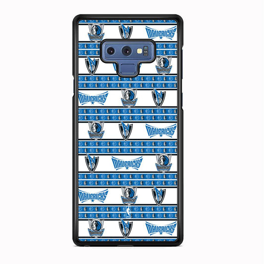 NBA Dallas Mavericks Scarf of Fanaticism Samsung Galaxy Note 9 Case-Rubber Black (2D Case)-Oxvistore