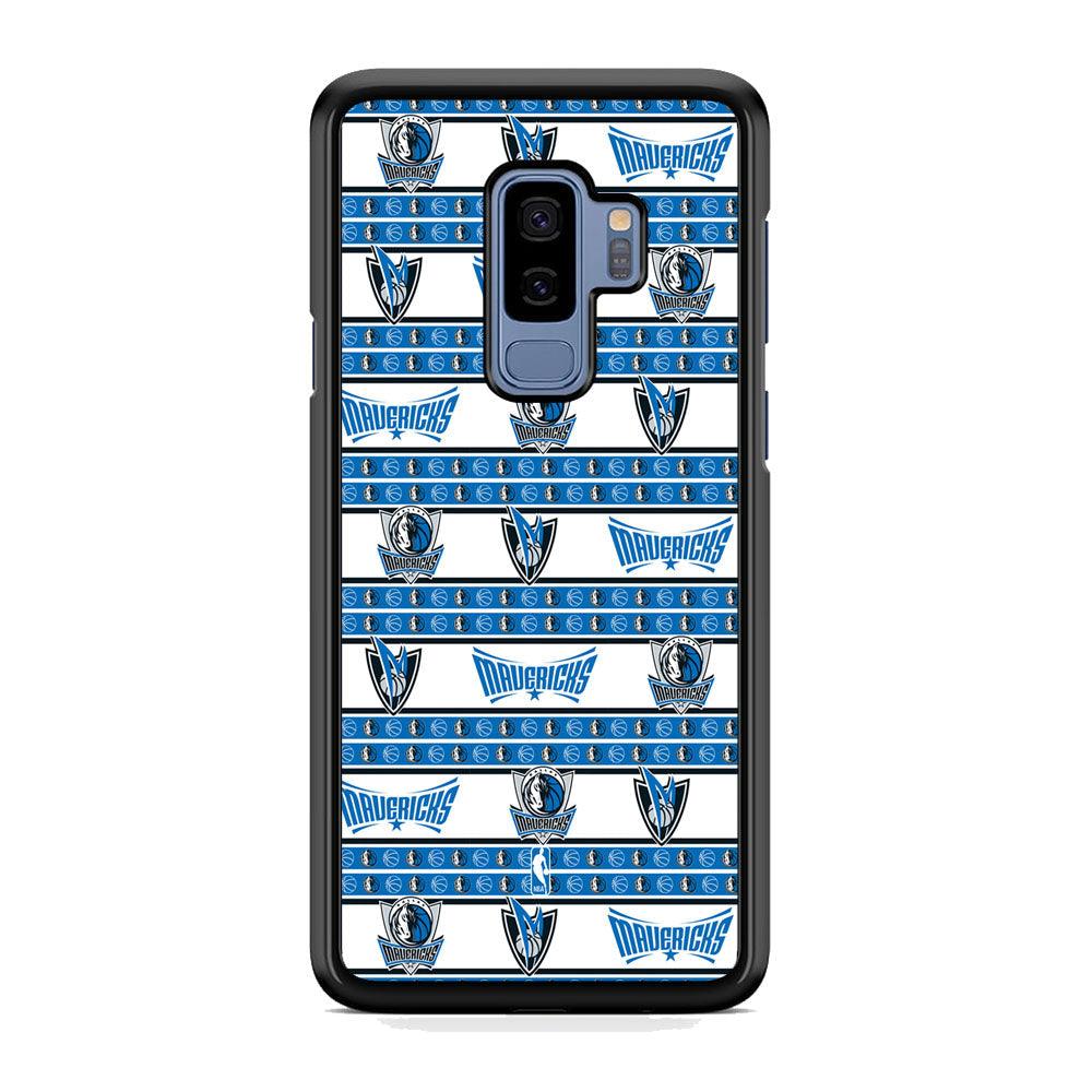 NBA Dallas Mavericks Scarf of Fanaticism Samsung Galaxy S9 Plus Case-Rubber Black (2D Case)-Oxvistore