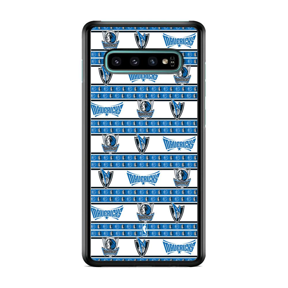 NBA Dallas Mavericks Scarf of Fanaticism Samsung Galaxy S10 Plus Case-Rubber Black (2D Case)-Oxvistore