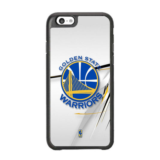 NBA Golden State Warriors Abstract Scratch iPhone 6 Plus | 6s Plus Case-Rubber Black (2D Case)-Oxvistore