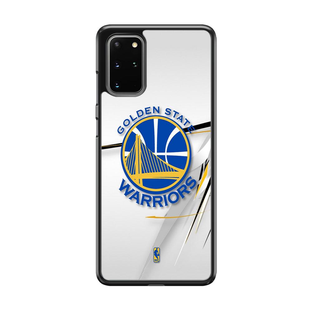 NBA Golden State Warriors Abstract Scratch Samsung Galaxy S20 Plus Case-Rubber Black (2D Case)-Oxvistore