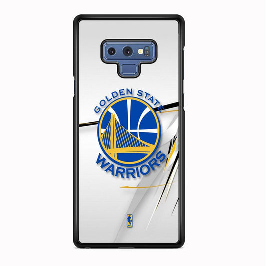 NBA Golden State Warriors Abstract Scratch Samsung Galaxy Note 9 Case-Rubber Black (2D Case)-Oxvistore