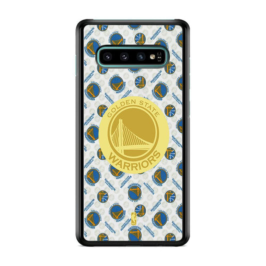 NBA Golden State Warriors Pattern of The Seasons Samsung Galaxy S10 Case-Rubber Black (2D Case)-Oxvistore