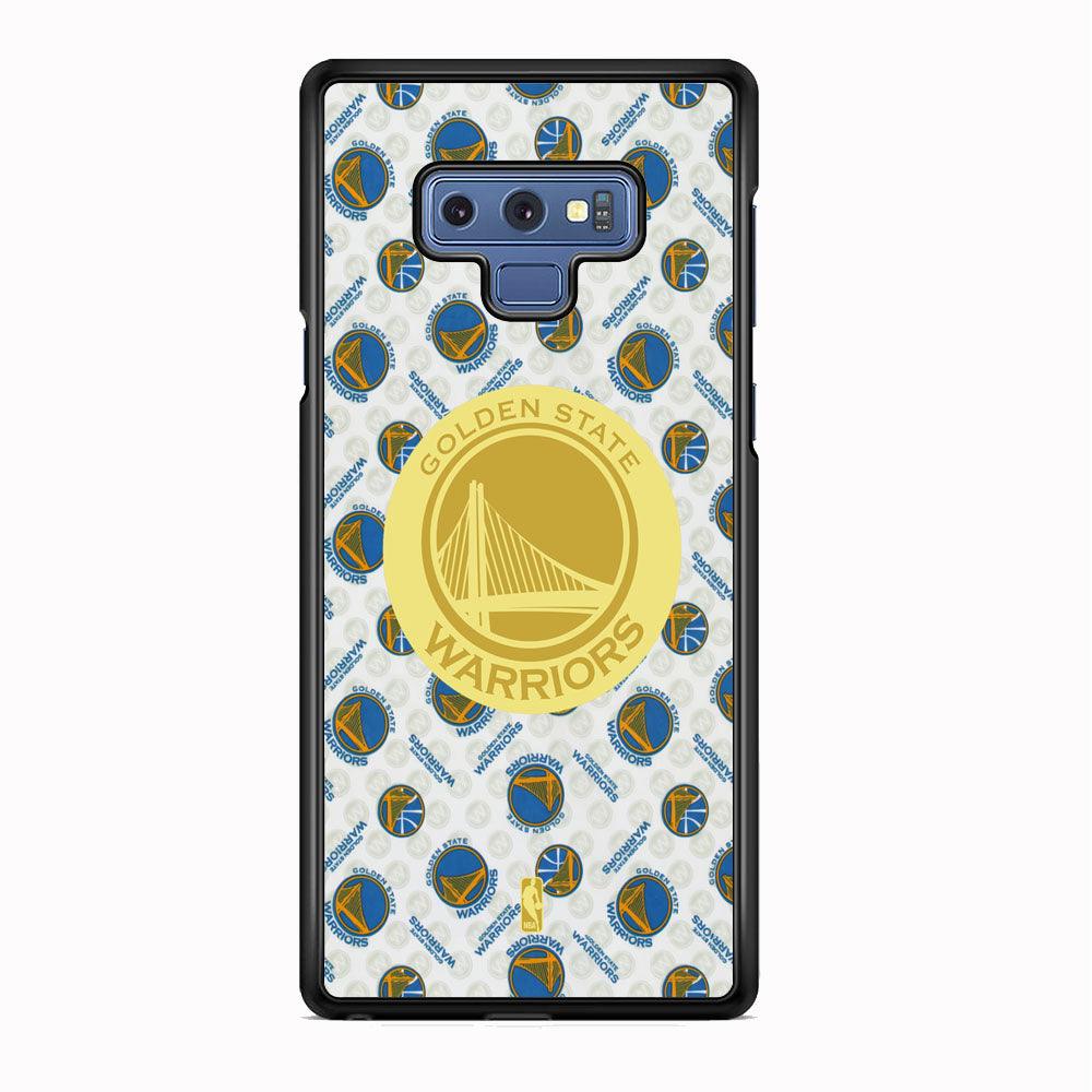 NBA Golden State Warriors Pattern of The Seasons Samsung Galaxy Note 9 Case-Rubber Black (2D Case)-Oxvistore
