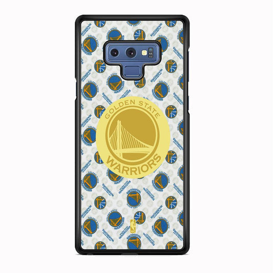 NBA Golden State Warriors Pattern of The Seasons Samsung Galaxy Note 9 Case-Rubber Black (2D Case)-Oxvistore
