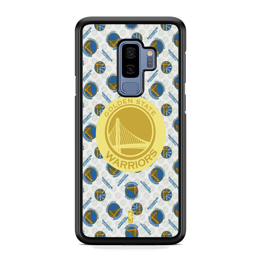 NBA Golden State Warriors Pattern of The Seasons Samsung Galaxy S9 Plus Case-Rubber Black (2D Case)-Oxvistore